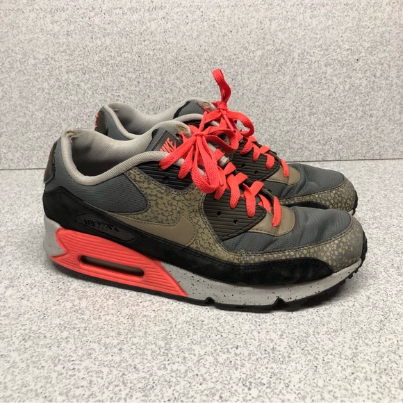 Nike Air Max 90 Premium Pink Safari Mens 700155-006 Size 10 PreOwned - Picture 2 of 12